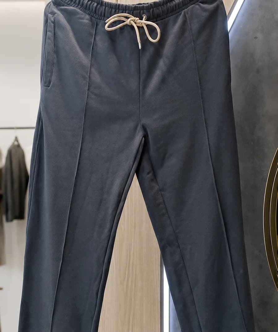 Baggie Trouser Cotton Tore – Charcoal